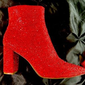 Betsy Johnson Short Rhinestone Boots